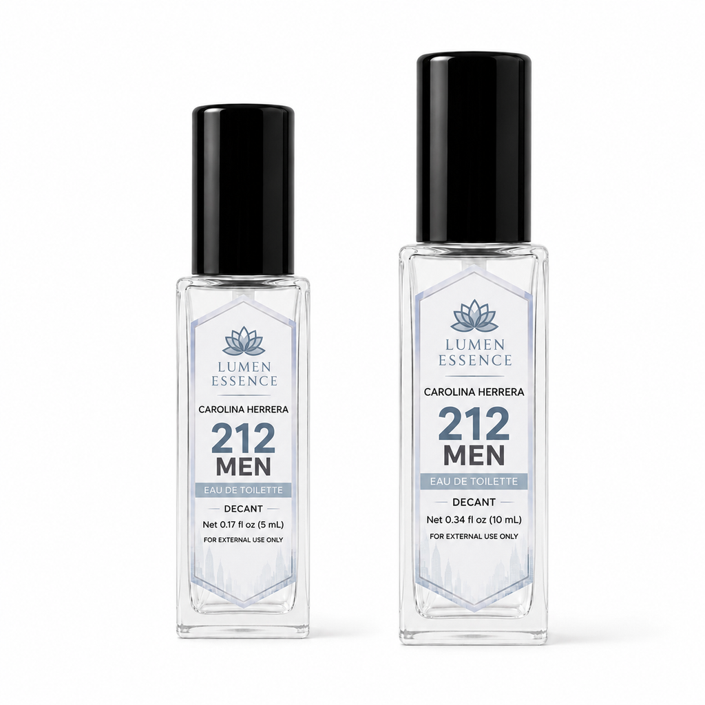 Carolina Herrera 212 Men NYC Eau de Toilette – 5 mL & 10 mL Decant by Lumen Essence