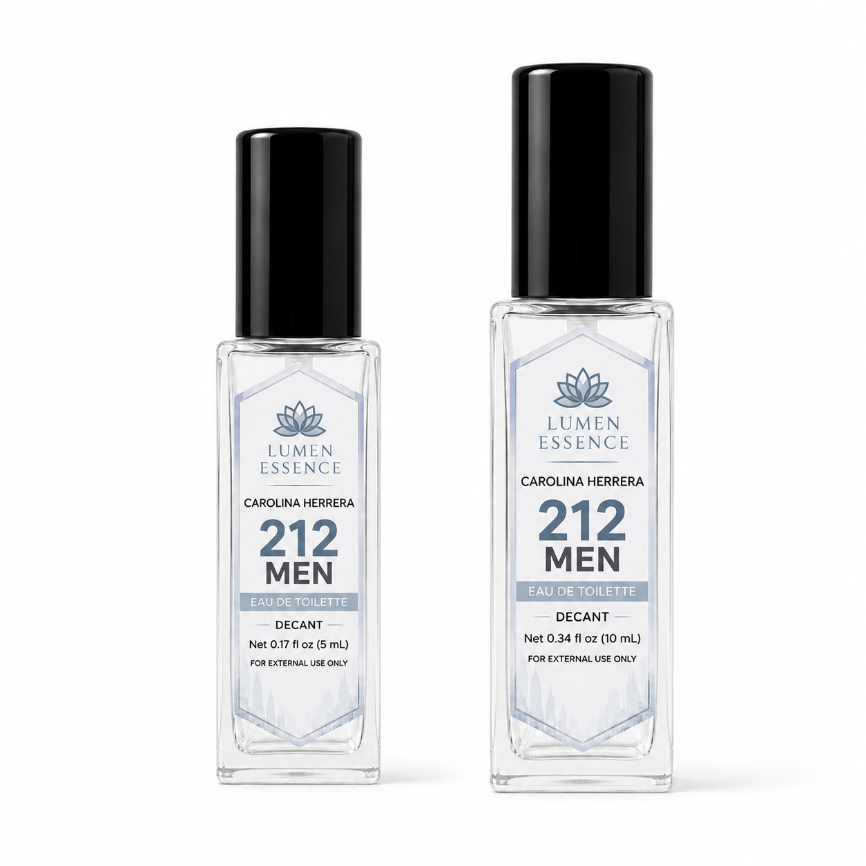 Carolina Herrera 212 Men NYC Eau de Toilette – 5 mL & 10 mL Decant by Lumen Essence