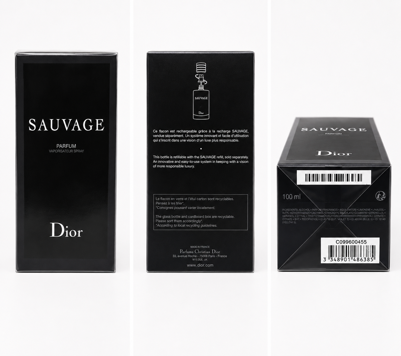 Dior Sauvage Parfum for Men - 3.4 oz / 100 ml