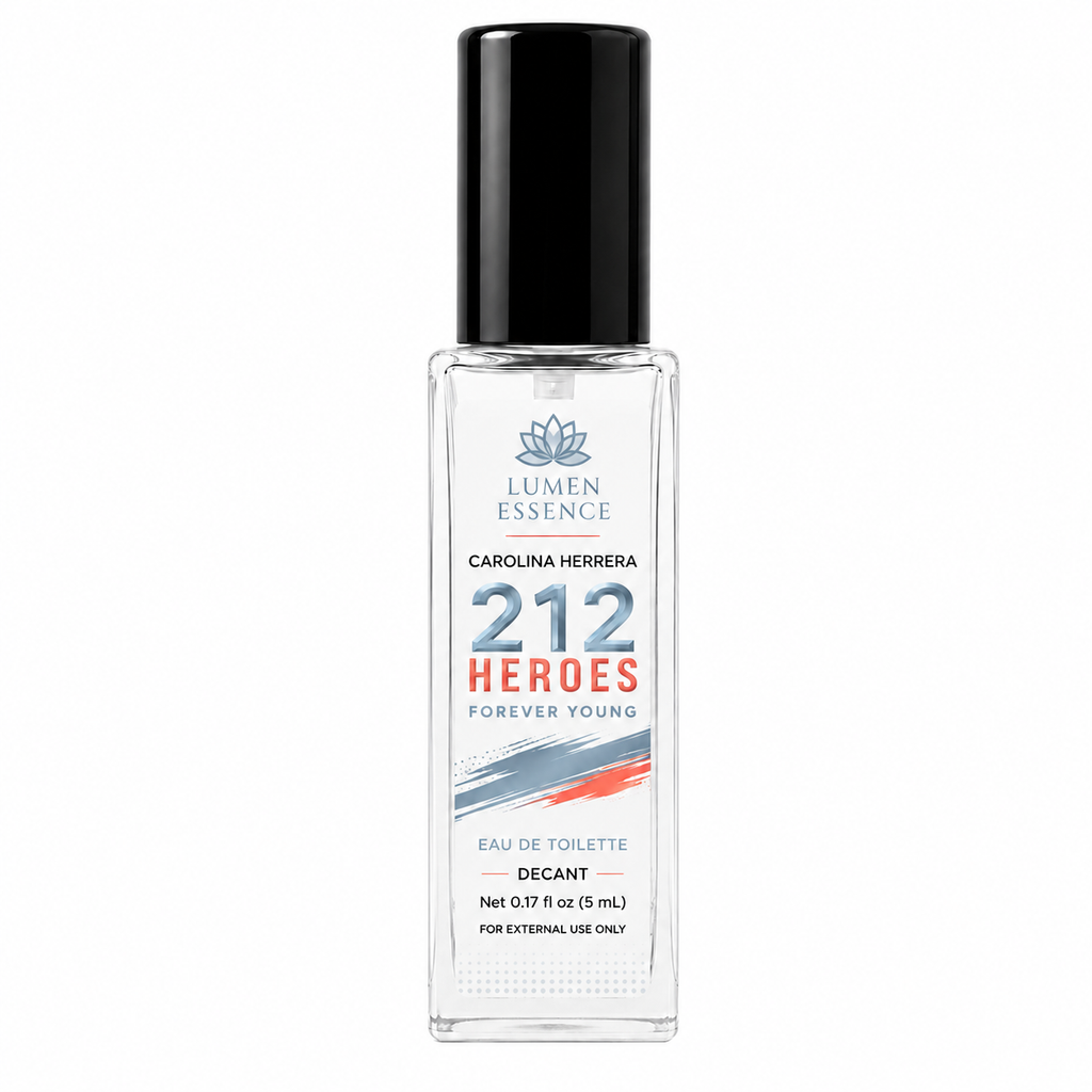 Carolina Herrera 212 Heroes Forever Young Eau de Toilette – 5 mL & 10 mL Decant by Lumen Essence