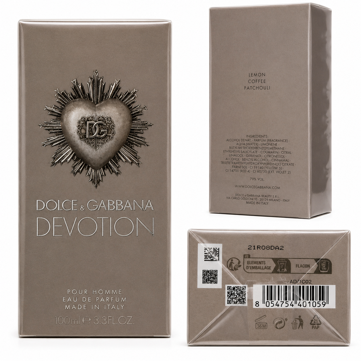 Dolce&Gabanna Devotion Eau de Parfum 3.3 oz- 100 ml - Men