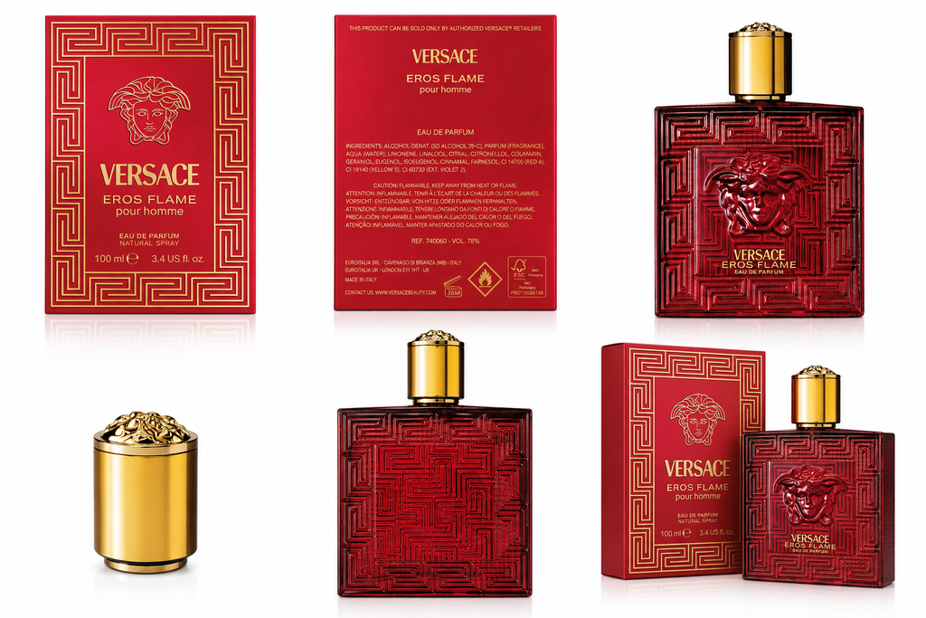 Versace Eros Flame Eau de Parfum 3.4 oz - 100 ml- Men