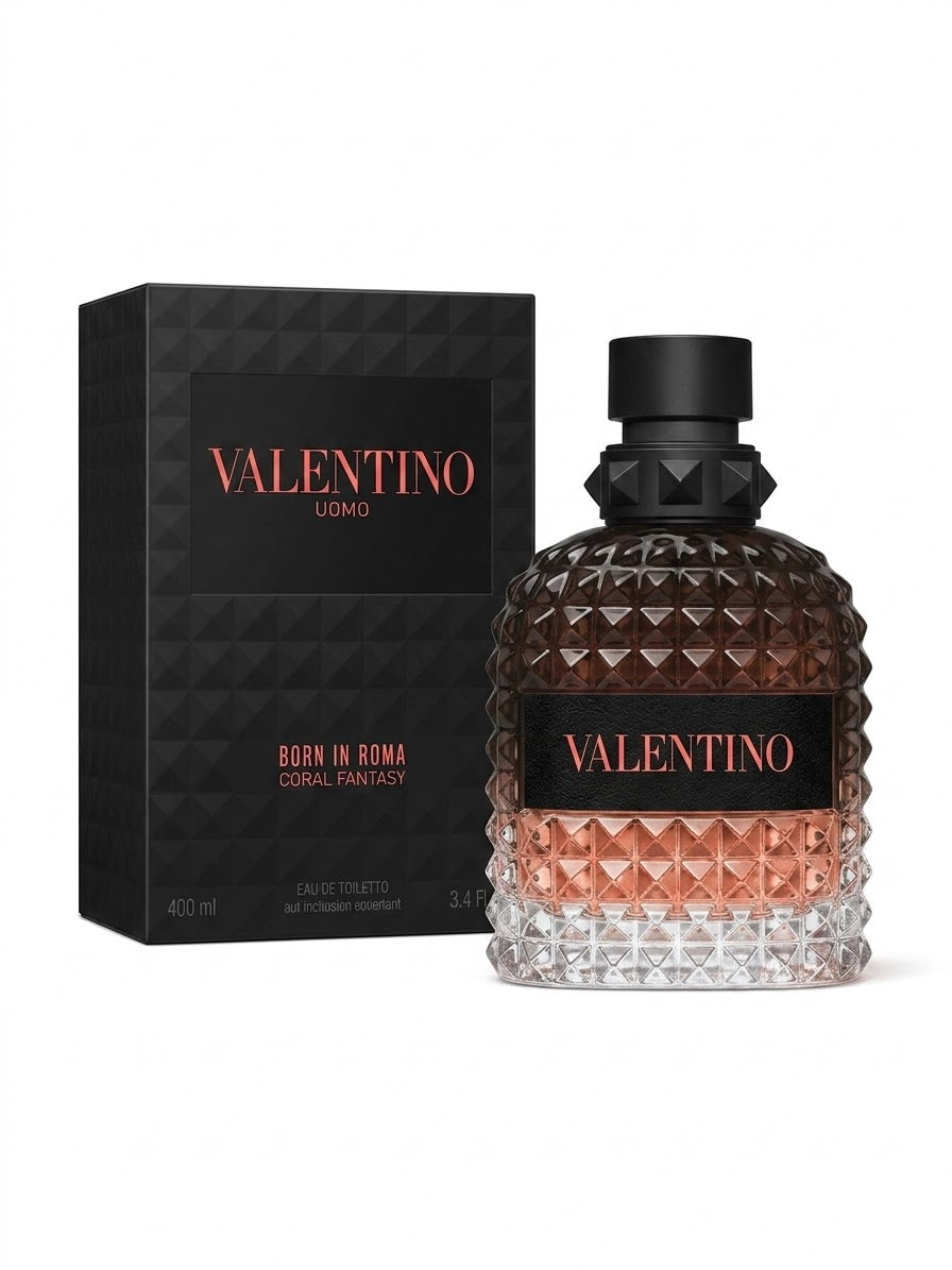 Valentino Uomo Born In Roma Coral Fantasy Eau de Toilette for Men -3.4 0z/ 100 ml