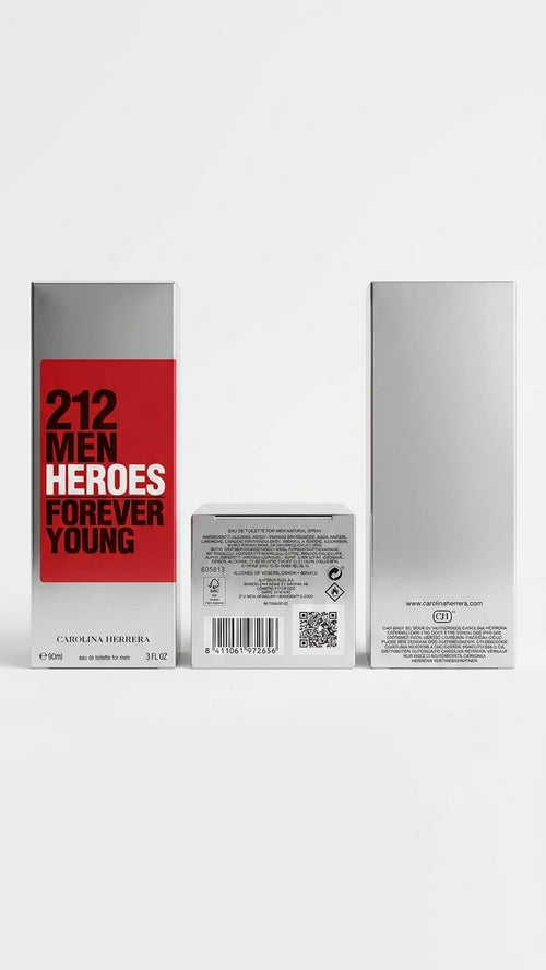 Carolina Herrera 212 Heroes Forever Young Eau de Toilette for Men 3.0 oz / 90 ml