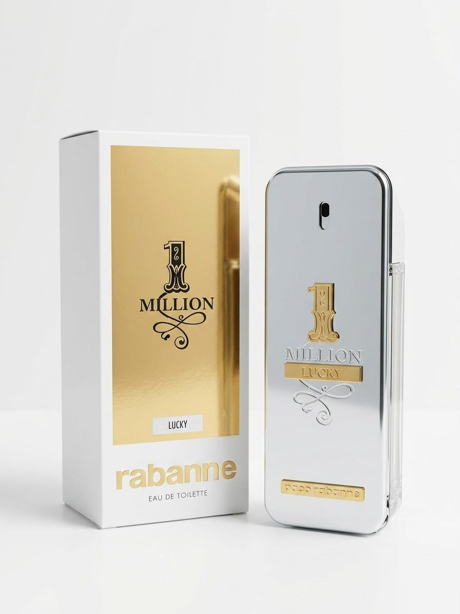 Rabanne 1 Millon Lucky Eau de Toilette for Men 3.4 oz/100 ML