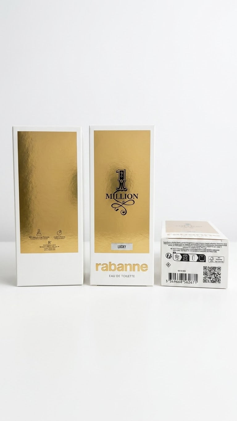 Rabanne 1 Millon Lucky Eau de Toilette for Men 3.4 oz/100 ML