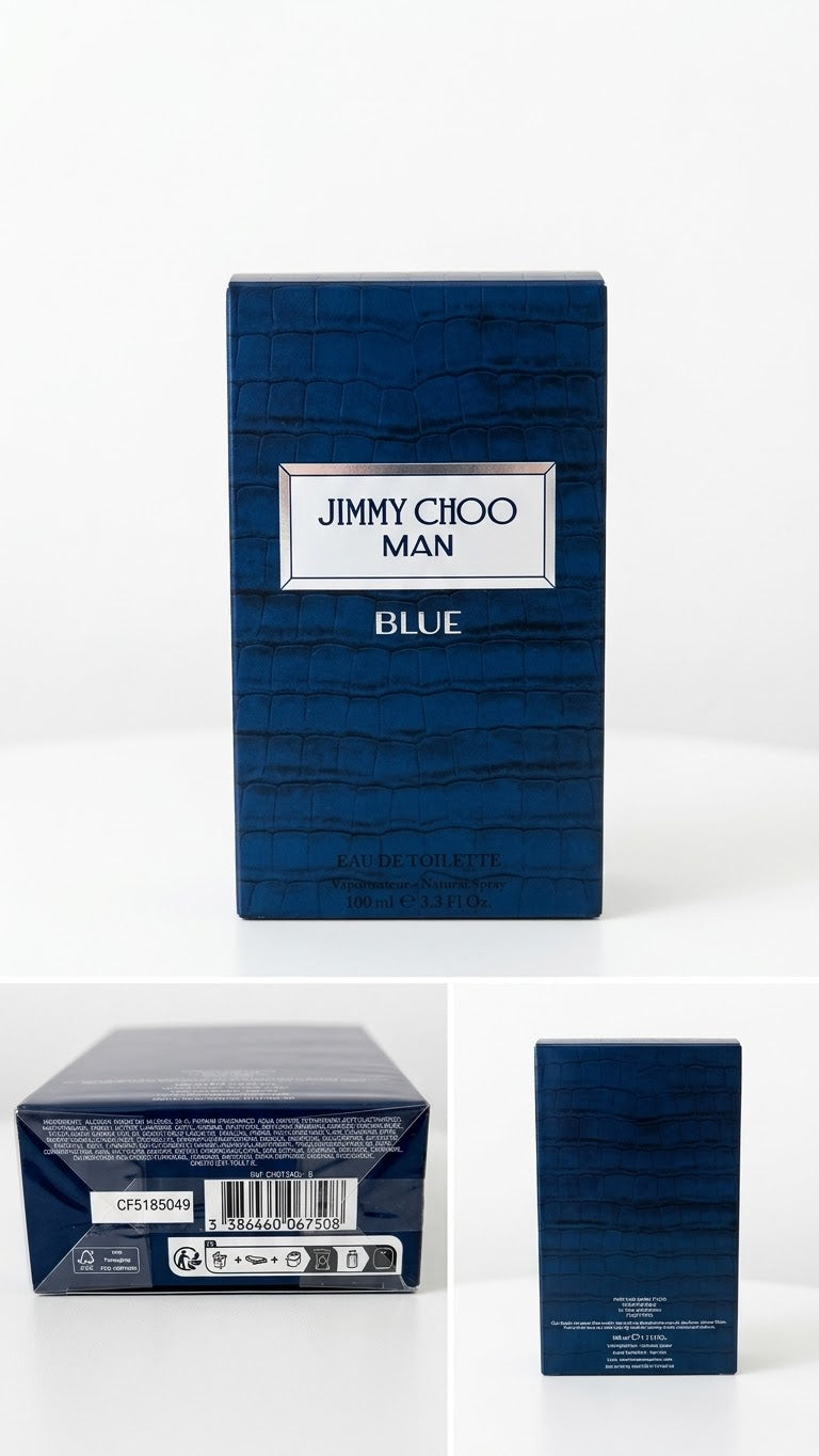 Jimmy Choo Man Blue Eau de Toilette for Men 3.3 oz / 100 ML