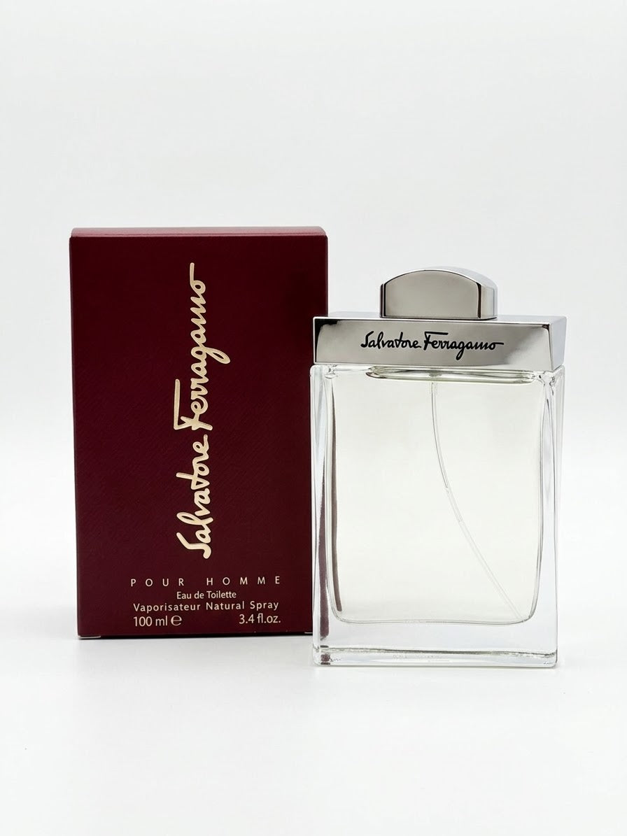 Salvatore Ferragamo Pour Homme Eau de Toliette for Men 3.4 oz / 100 ML