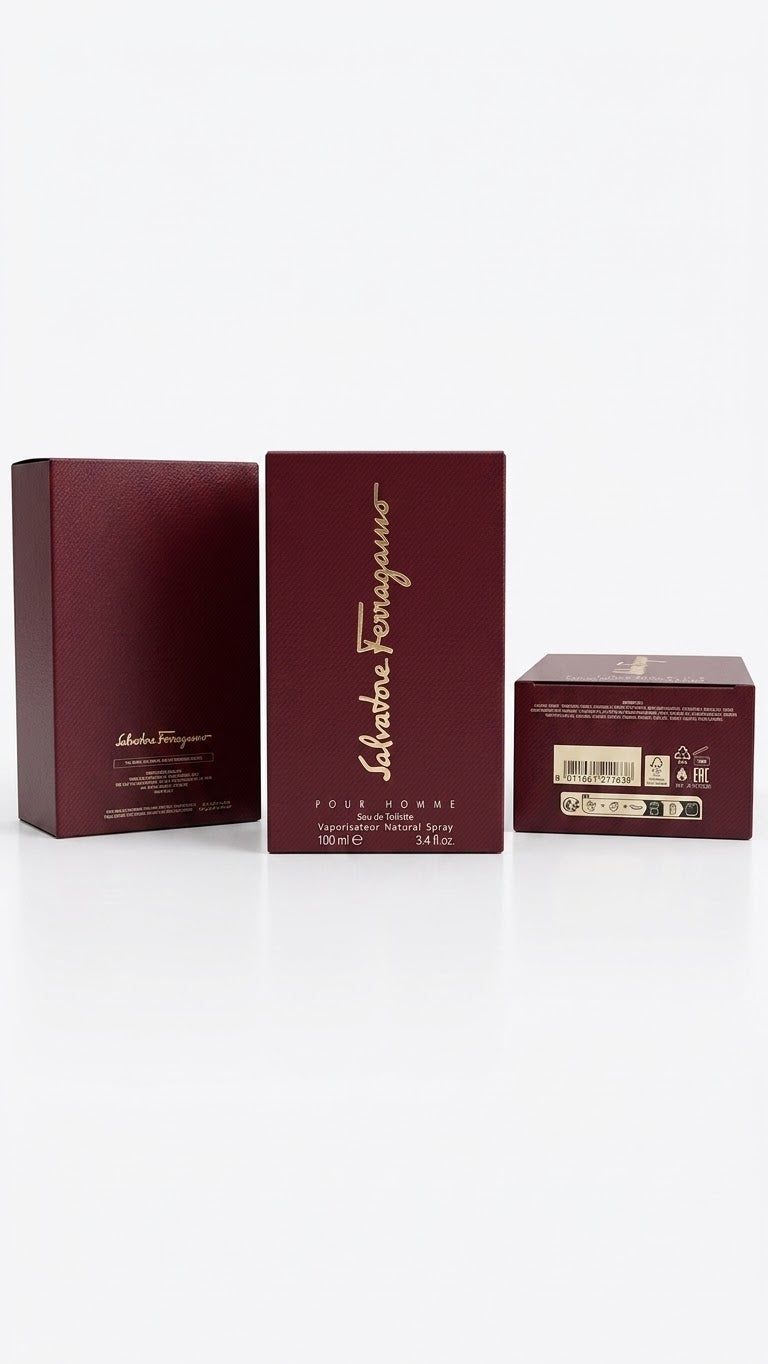 Salvatore Ferragamo Pour Homme Eau de Toliette for Men 3.4 oz / 100 ML