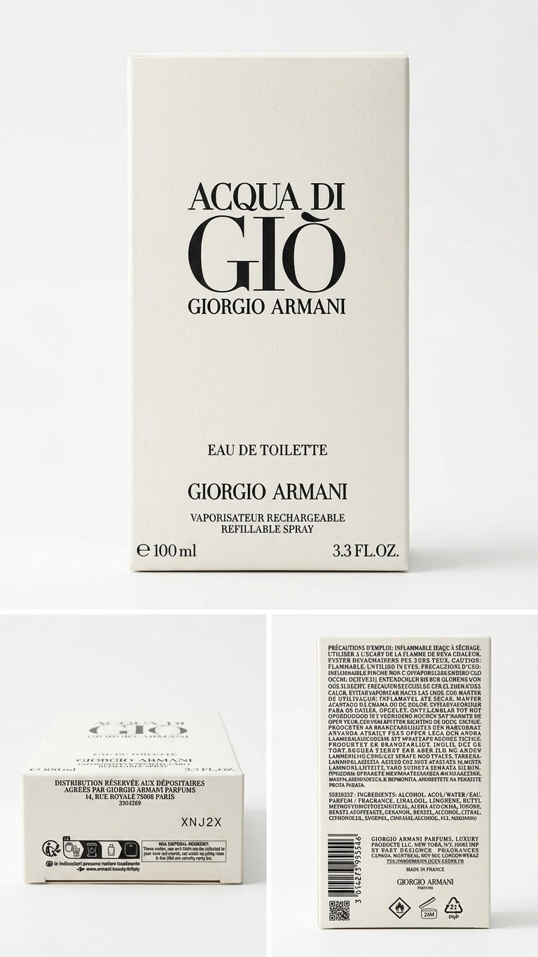 Giorgio Armani Acqua Di Gio Eau de Toilette for Men 3.3 oz / 100 ML