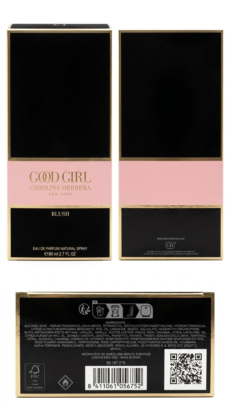 Carolina Herrera Good Girl Blush Eau de Parfum for Women – 2.7 oz / 80 ml