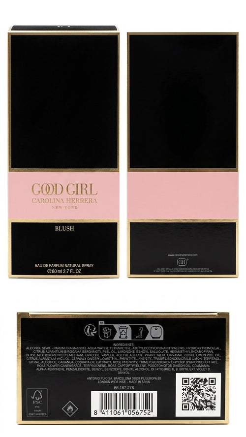 Carolina Herrera Good Girl Blush Eau de Parfum for Women – 2.7 oz / 80 ml