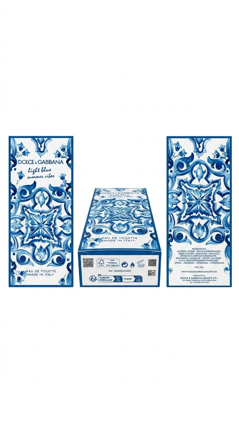 Dolce&Gabbana Light Blue Summer Vibes Eau de Toilette for Women – 3.3 oz / 100 ml